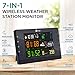 Logia 17-in-1 Wi-Fi Wireless Weather Station with 7-in-1 Outdoor Solar Sensor Array, Indoor/Outdoor Temperature, Humidity, Wind Speed/Direction, Rain, UV & More with Forecast Data, Alerts