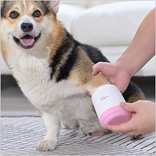 Pet Paw Cleaner Cup for Dogs Cat Foot Washer Cup Portable Cleaning Brush Dog Claw Care with Removable Soft Silicone Bristles for Cleaning Dirty and Muddy Paw (Blue:small size 10×8.6CM) - Image 5