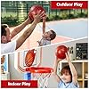 51wdky38adl - JOYIN Toddler Basketball Arcade Game Set, Adjustable Basketball Goal with 4 Balls for Kids Indoor Outdoor Play, Carnival Games, Christmas Birthday Gift for Boys Girls Age 1 and Up - Air Pump Included
