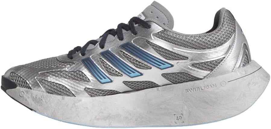 adidas Mens Adizero Aruku Lace Up Sneakers Shoes Casual - Grey, Silver - Size 7.5 M - Image 3