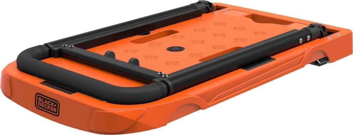 Black decker Opvouwbare Transportwagen - Plateauwagen - ax. 90 Kg - In Hoogte Verstelbaar - 61,4 X 37x3 X 89,4 C - Oranje | Opbergers voor thuis | Joybuy