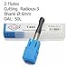 Ougar8 Radius 0.5 0.75 1 1.5 2 3 CNC Milling Cutter Center Cutting Tungsten Carbide TiAlN Coated Ball Nose End Mill 2 Flutes Endmills Spiral HRC45 Micrograin Solid Carbide Router bits(6pcs/Lot)