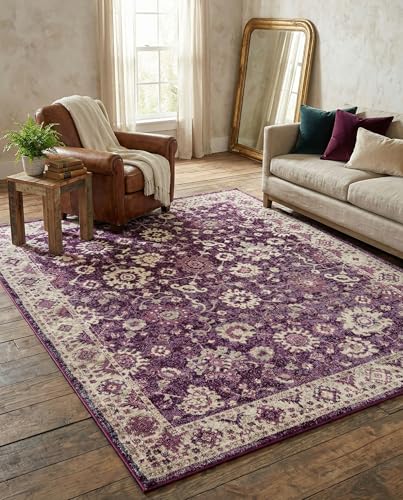 Tapete rectangular Rugs.com 8x10 pies morado miniatura 5