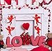 Gift Boutique 24 Pack Valentine Red Glitter Cupid Cutouts 11 Inch Large Cardboard Cut Outs Wedding Classroom Window DIY Craft Party Supply Decorations