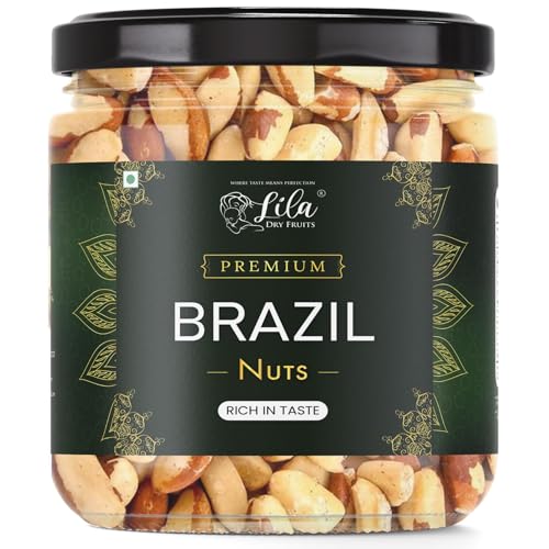 LILA DRY FRUITS Brazil Nuts 250 g Delicious Raw Nuts | Premium Grade A+ Jumbo Size, Rich Natural Source Of Selenium, Protein And Vitamins | Crunchy and Odourless Dry Fruit Perfect for Giftings