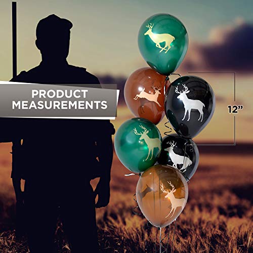 Havercamp Next Camo Party Bucks Latex Balloons | 6 Count | Great For Hunter Themed Party, Camouflage Motif, Birthday Event, Graduation Party, Father's Day Celebration #TOP5