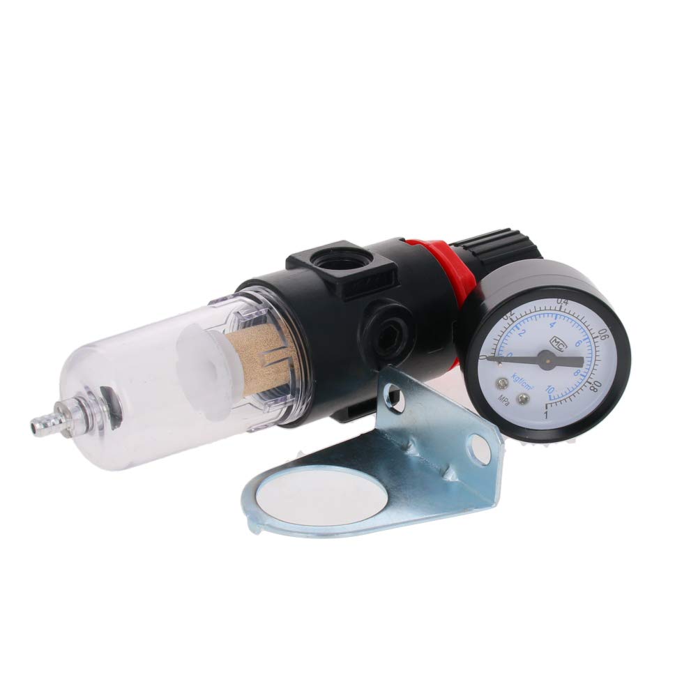 Othmro 1Pcs Air Pressure Regulator Air Filter Air Source Treatment Filter AFR2000 G1/4 Compressor Regulator Pneumatic Air Filter Air Compressor