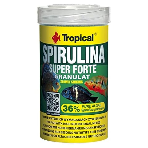 Comida para peces de acuarios Tropical Super spiru Lina Forte granulado Cover
