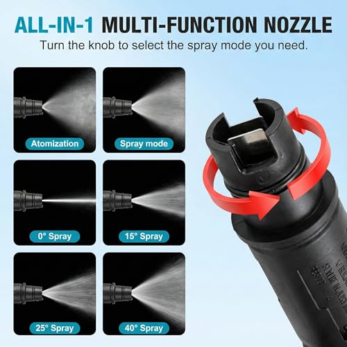 Image of Aimex D2 1800W High Pressure Washer 120 Bar, 10L /Min Flow, 8m Hose Pipe, Portable Car Washer Machine, Power Washer for Car, Bike & Home Cleaning