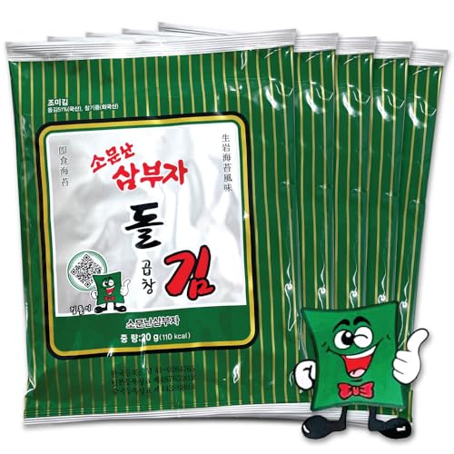 三父子 全形海苔 6枚入り×5袋 (全形のり 30枚) 味付けのり 輸入元直送 ソムンナン サンブジャ 韓国