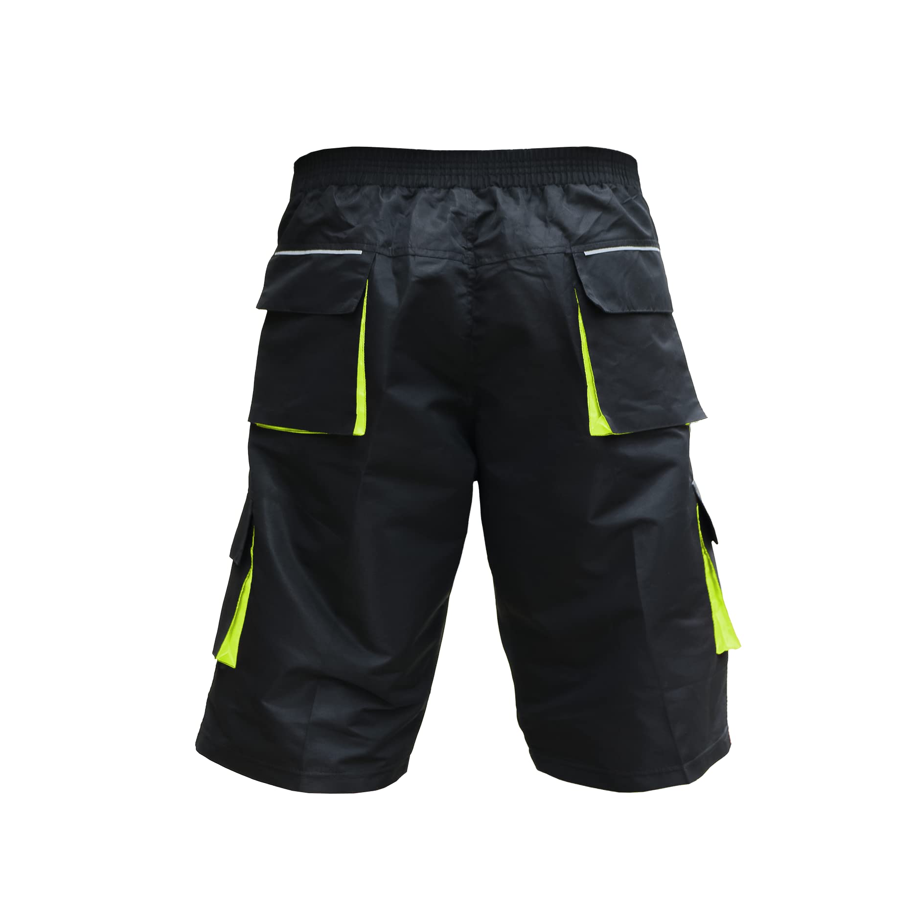 Short de VTT homme rembourré respirant 6 poches cyclisme course randonnée