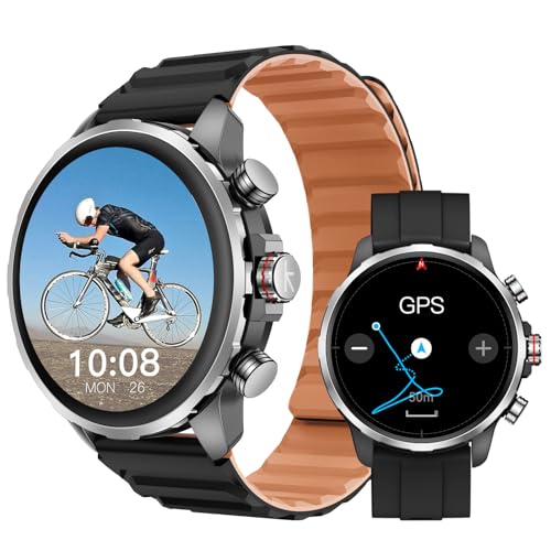 Relogio Smartwatch kieslect Kr 3 Smart Watch Preto 47 mm, AMOLED HD de 1,5' GPS 178 modos esportivos 200 mostradores de relógio
