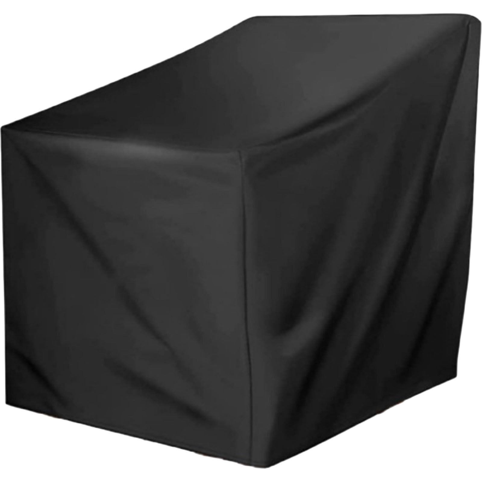 Funda para silla de jardín Oxford plateada de alta densidad y resistencia contra el polvo
