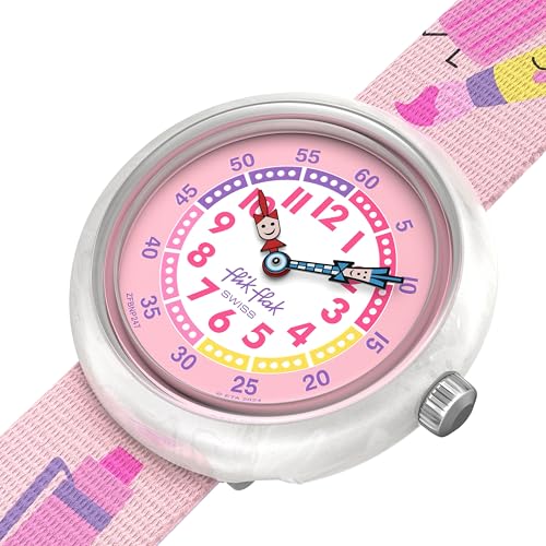 Flik Flak Girl Kids Watch Casual Pink Bio-sourced Water Resistant Quartz in My Bag3