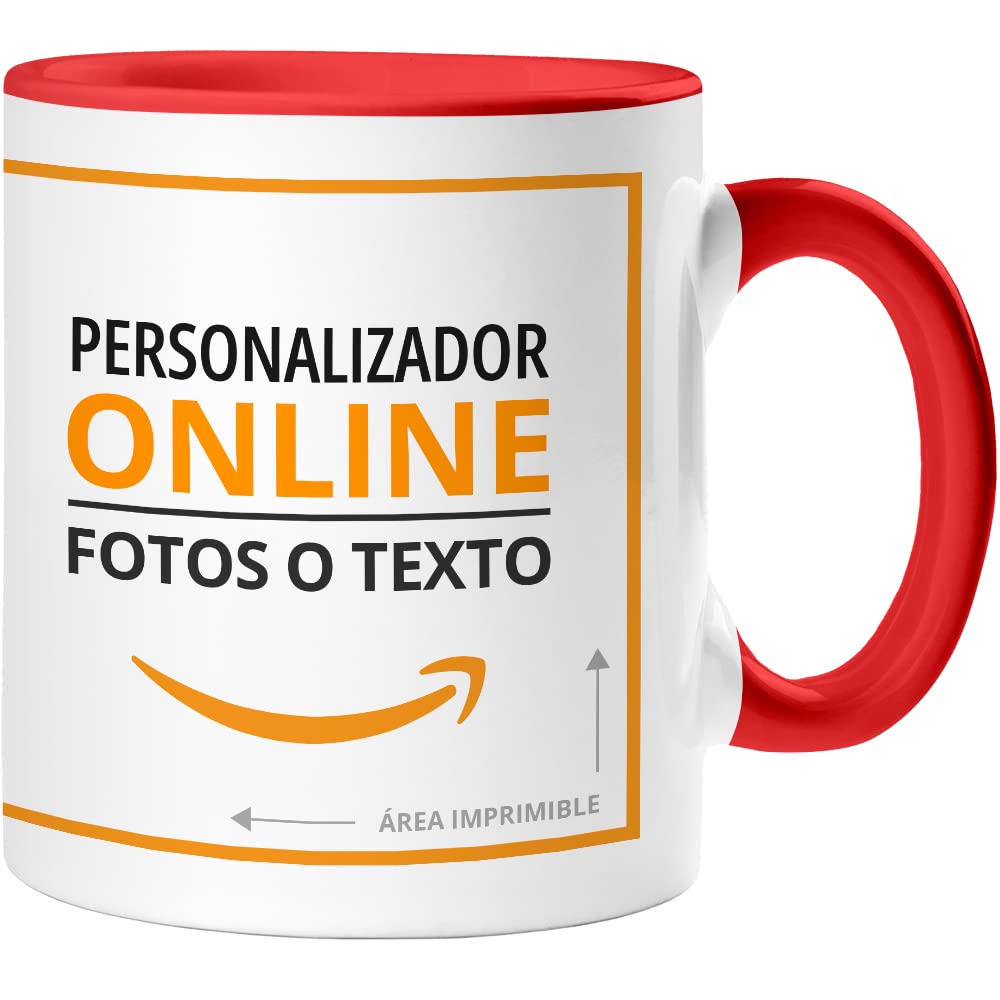 360 Onlineprint Taza Personalizada | Material: Cerámica | Modelo: Taza Blanca | Ideal para Regalo Personalizado o uso Empresarial | Color: Blanco | Capacidad: 325 ml — view 11