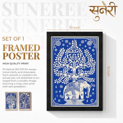 Image of Suneree Traditional Indian Wall Art - Set of 2 (ART 22, 10x13 INCHES)