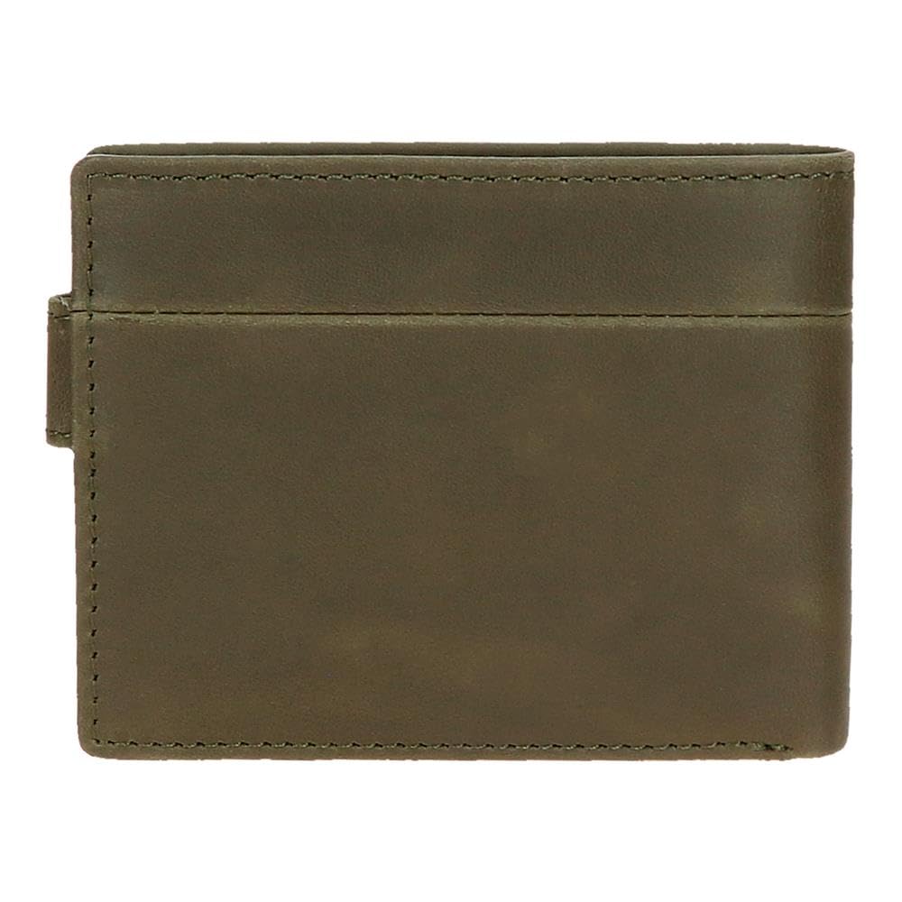 Pepe Jeans Staple Cartera Horizontal con Cierre de Click Verde 11x8,5x1 cms Piel by Joumma Bags