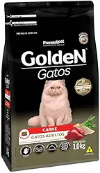Golden Gatos Adulto Carne Premier - 1Kg Premier Pet raça Adulto - Sabor Carne