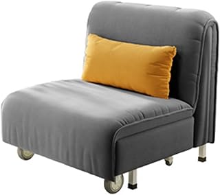 HLHLOP777 Sofá Cama Plegable Sofá Cama Plegable, sofá Cama, sofá Individual tapizado con Rueda, Cama de Invitados for Sala de Estar, Oficina en casa Sofá Plegable(Grey,80cm)