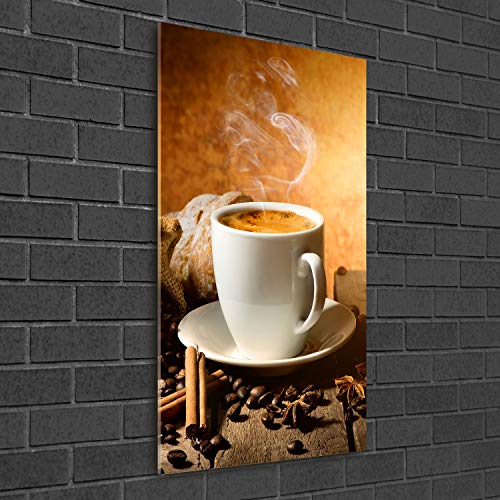 Image tableau photo décorative une tasse de café brun 50x100 cm salon - 3