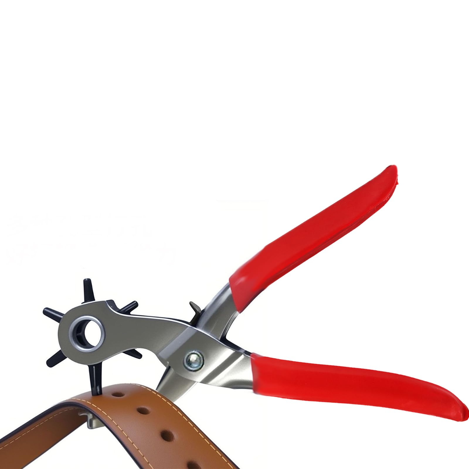 Revolving Punch Pliers Heavy Duty, Multi-Function Hole Punch Tool for Leather Plastic