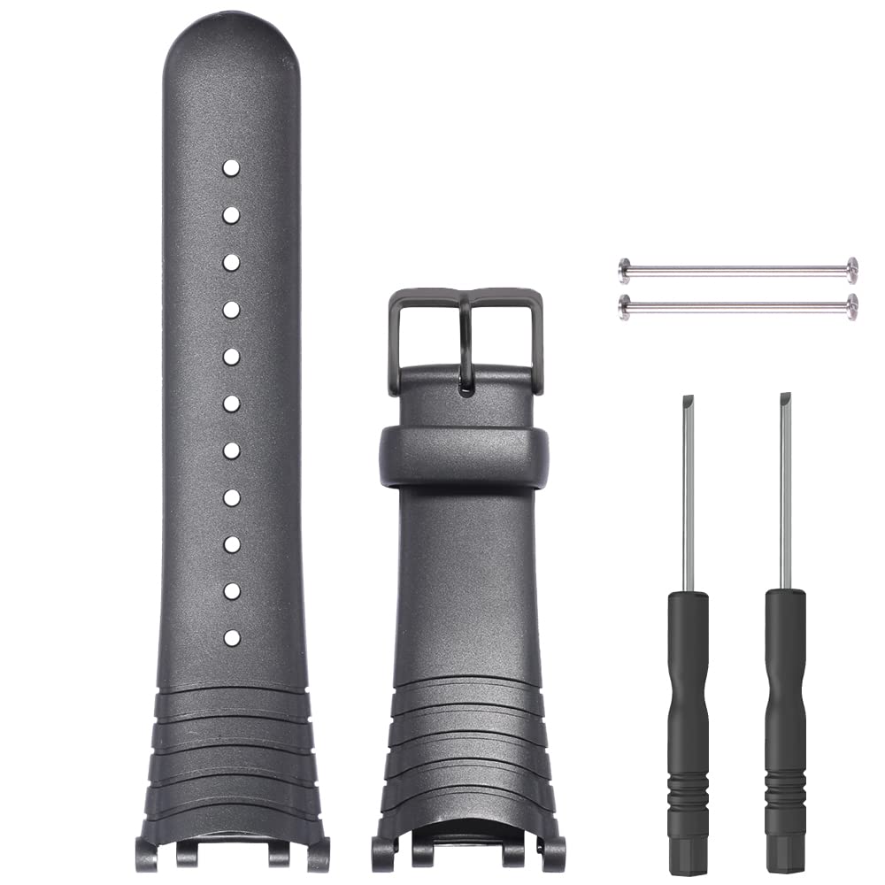 WRISTARMOR Rubber Replacement Strap Compatible with SUUNTO Vector Over-The-Sleeve Men's Outdoor Sports Waterproof Smart Wristband Resin Watchband