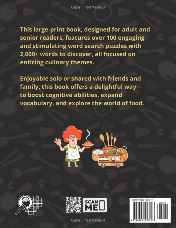 Miniatura 2 de Kitchen Expedition Word Search LARGE PRINT Book Discover Festive Foods, Desserts, Sweets - Relaxing Culinary Puzzles, Beverages - Big Font Wordfind