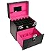 SHANY Color Matters - Makeup Travel Case Nail Accessories Organizer and Makeup Train Case - Makeup Storage Box - Black