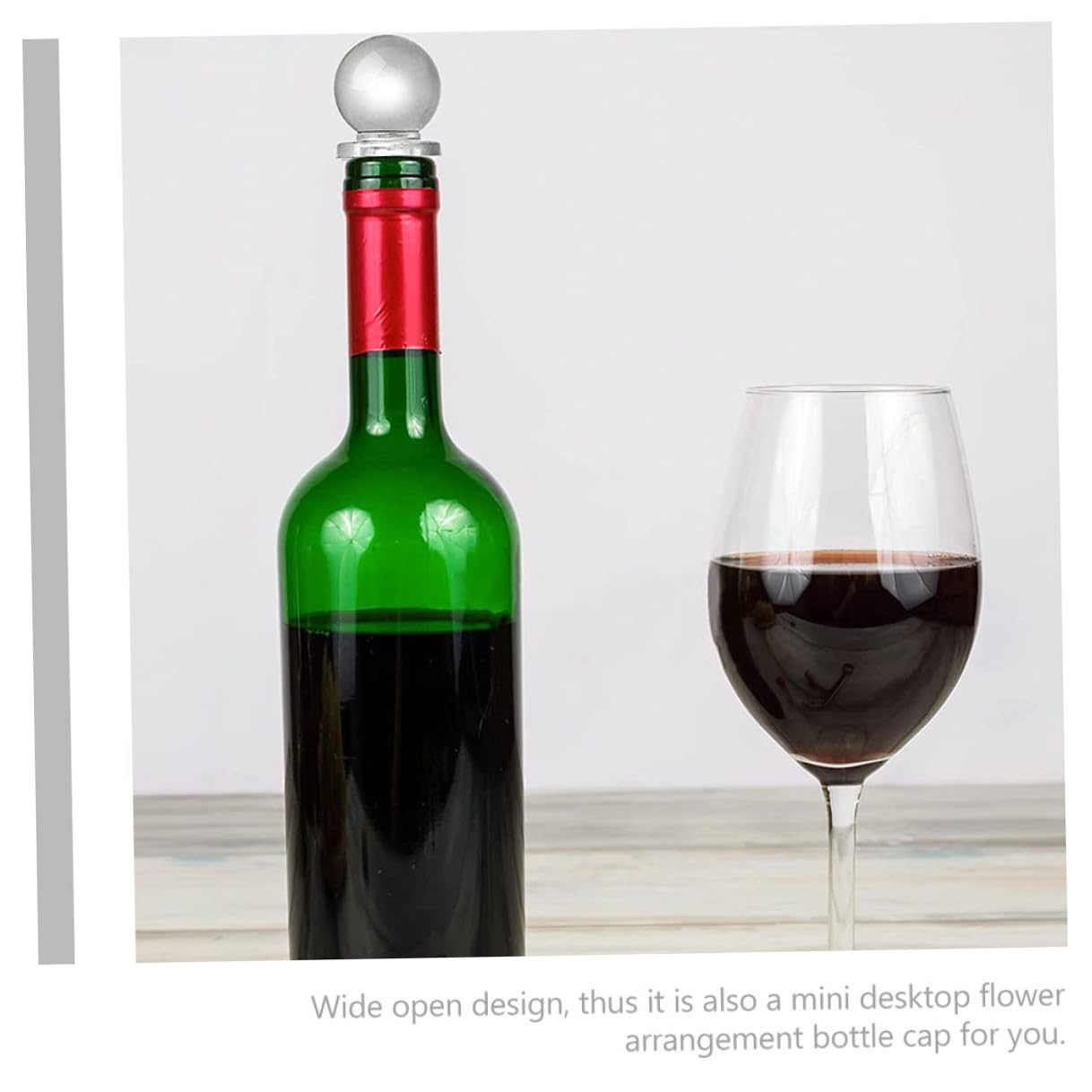 24 Piezas Tapones para Botellas Tapón de Bola de Vidrio Decorativo Sellado Fiable para Vino Aromaterapia Compatible con Varias Botellas Portátil y Ligero