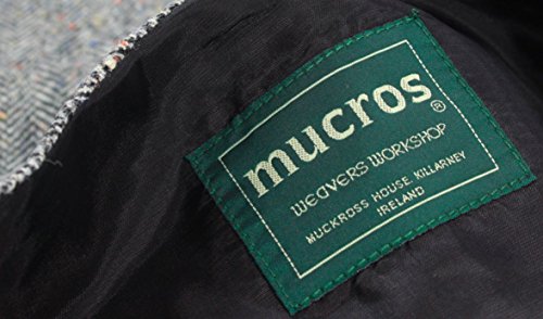 Men's Irish Tweed Vest Grey Herringbone Wool Full Back Made in Ireland3