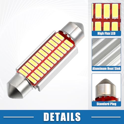 Bombillas LED Festoon Blancas 41mm Set de 4 miniatura 3