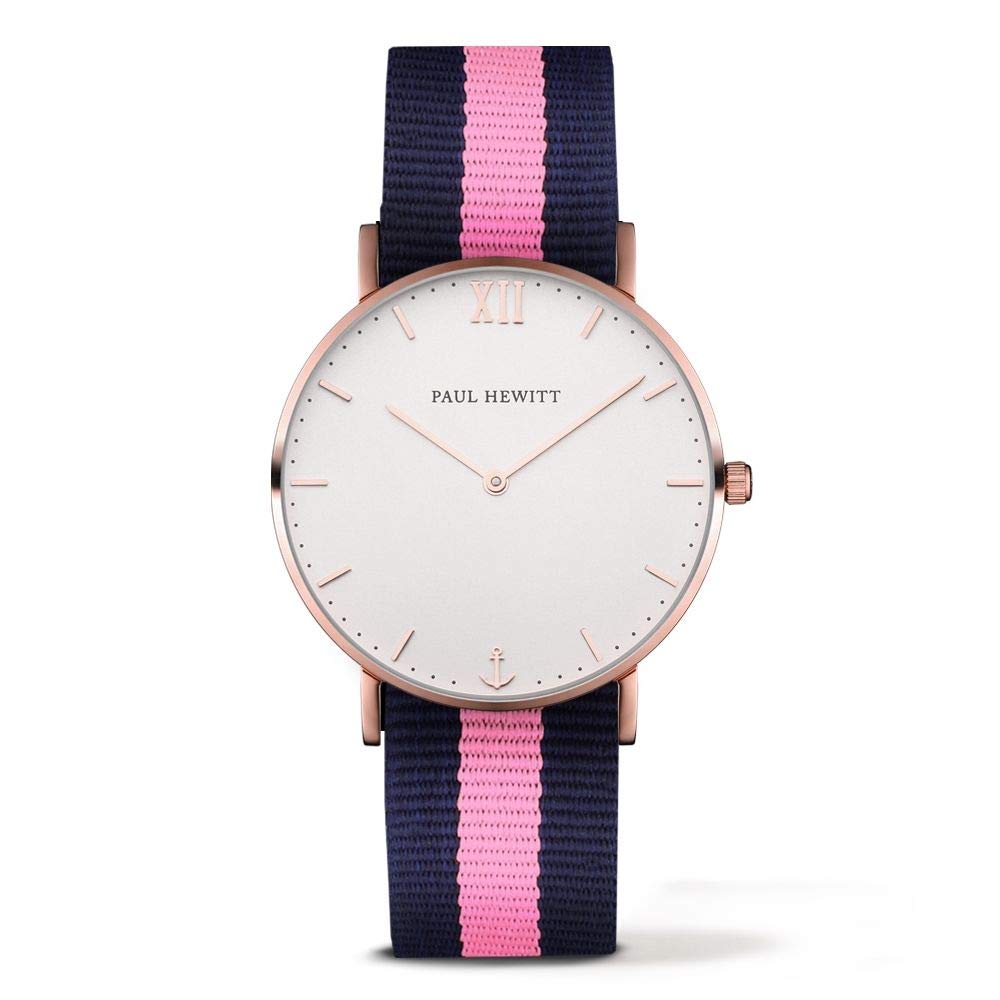 Paul Hewitt Reloj Unisex Analogico Cuarzo con Correa de Nylon PH-SA-R-ST-W-NLP-20