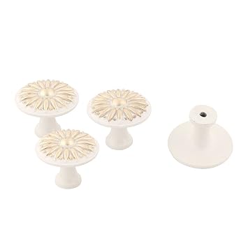 ELECTROPRIME Metal Bedroom Retro Style Door Window Cabinet Dresser Cupboard Grip Pull Knob 4pcs