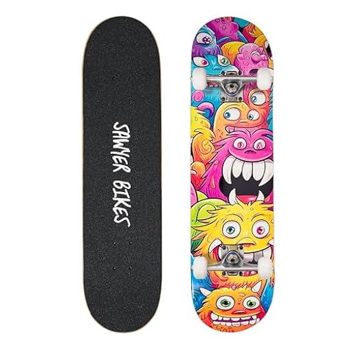 Sawyer Bikes - Monopatín/Skateboard (78cm x 20cm) - Niños y Adolescentes (Monstruos) | Ya disponible en tu tienda friki favorita! En mundofriki.es! Sawyer Bikes - Monopatín/Skateboard (78cm x 20cm) - Niños y Adolescentes (Monstruos) | Ya disponible en tu tienda friki favorita! En mundofriki.es!