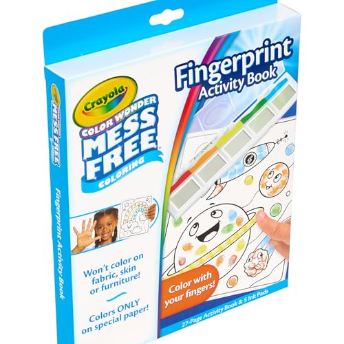 Crayola Color Wonder Mess Free Fingerprint Ink Painting Activity Set, Toddler Finger Painting Alternative, Stocking Stuffers for Kids, Holiday Gifts - Image 4