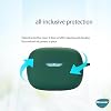 Microsonic JBL Wave Beam 2 Matte Silicone Case Dark Green [Case Compatible with Wave Beam 2 - Dark Green]