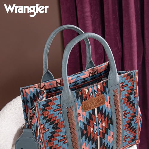 Image of Montana West X Wrangler Tote Bag for Women Boho Aztec Shoulder Purse Top Handle Satchel Handbag