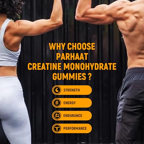 Image of NSF Certified Creatine Gummy - Creatine Monohydrate Gummies 5g for Men & Women - Boost Focus,Strength, and Endurance, Vegan, Gluten-Free, Non-GMO, 2.5 Gram Creatine per Gummy (Orange 90 ct)