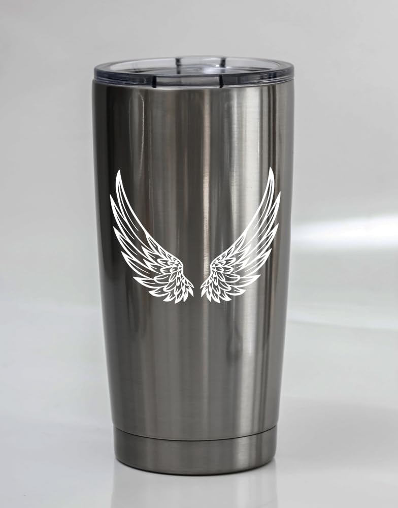 Minglewood Trading Angel Wings ビニールデカール V7 | カスタムウィングステッカー | ダイカット