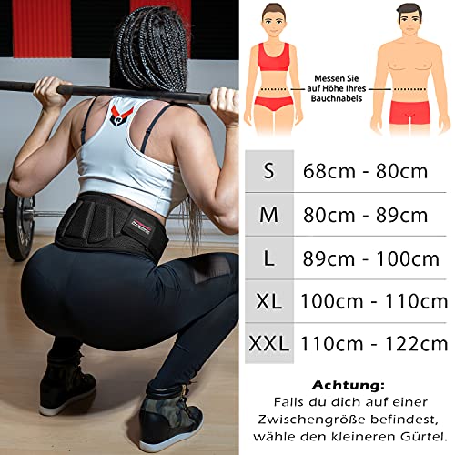 Weight Lifting Belt (+ Training Plans), Fitness Belt for Bodybuilding Strength Training, Weightlifting and Crossfit Training - Image 2