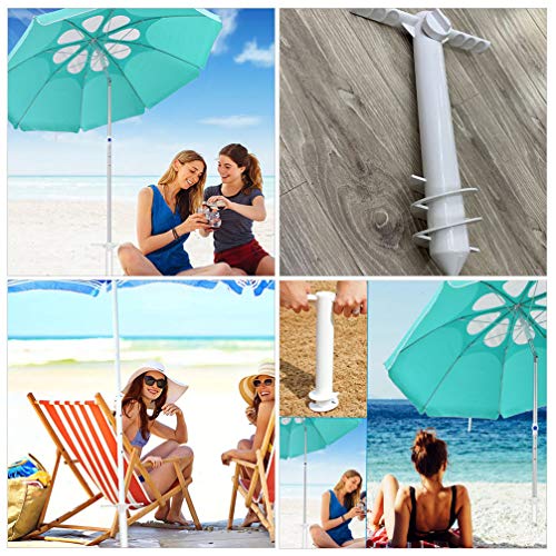 BESPORTBLE Guarda- Chuva de Praia de Areia Conjunto Âncora Estande Titular Guarda- Chuva de Praia Gu