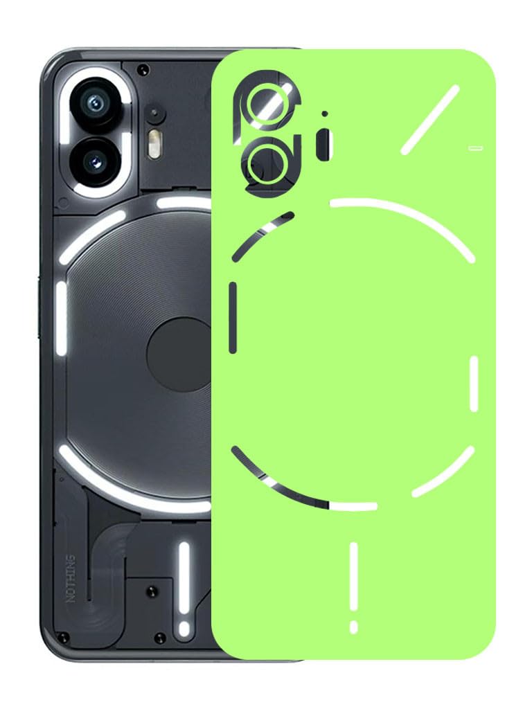 AtOdds - Compatible for Nothing Phone 2 - Mobile Back Skin Sticker - Lamination - Film Wrap (Coverage - Back+Camera+Sides) (Design - Dark Glow)