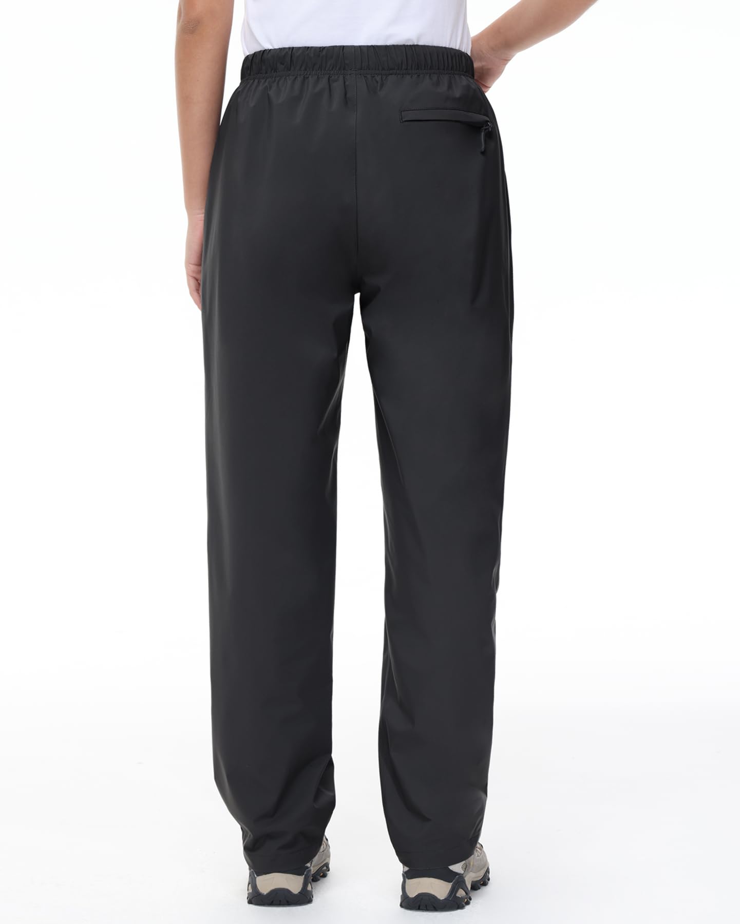 MOCOLY Surpantalon Imperméable Femme Pantalon Pluie Léger Réfléchissant Vélo Moto Randonnée Camping Extérieur