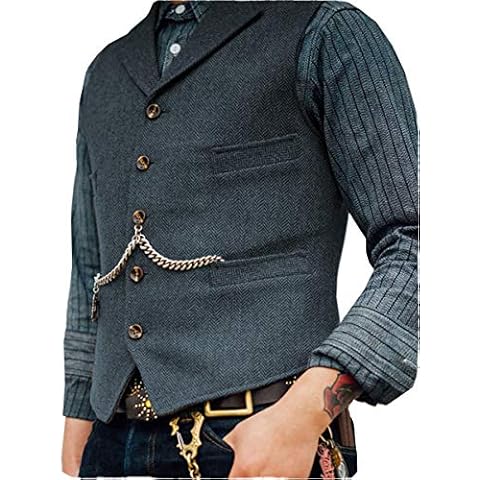 Chaleco de traje de negocios para hombre HSLS Cover