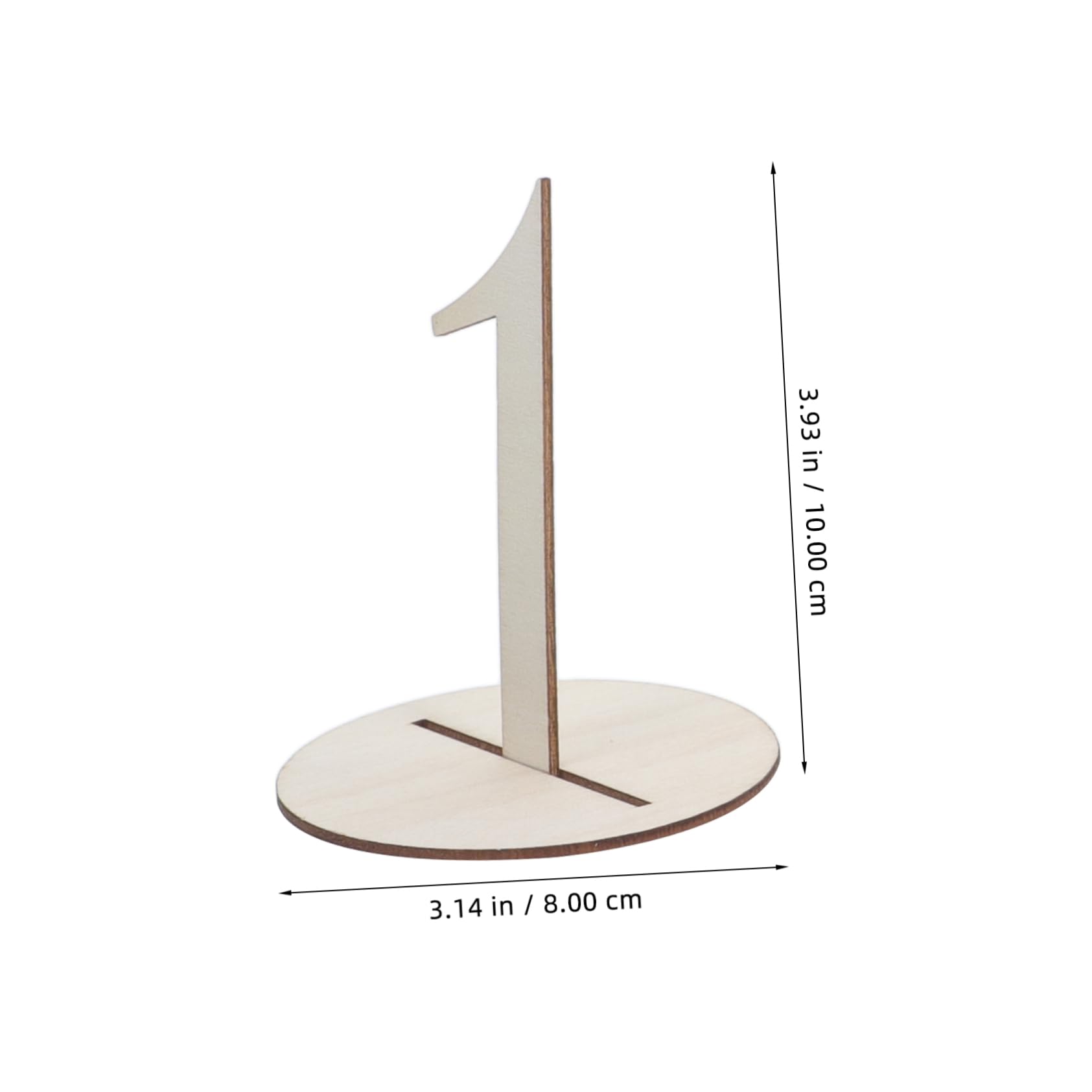 PRETYZOOM 1 Set Wooden Table Numbers with Base for Weddings Banquets and Events Elegant Design for Easy Seating Arrangements Creative Wood Table Number Display