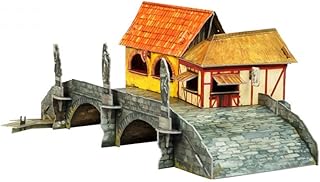 UMBUM Innovative 3D-Puzzles - Medieval City - Trade Bridge 28 pcs 12Â½ 9Â½ 5 Clever Paper (537)