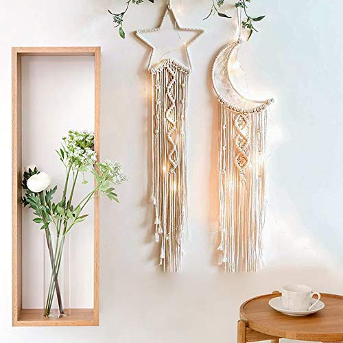 8Pcs Dream Catcher Metal Rings Gold Dreamcatcher Metal Hoops Moon Shaped Macrame Ring For Crafts, Macrame Wall Hanging, Wedding Wreath Decor, 4 Sizes (2/4/6/8 Inches) #TOP3