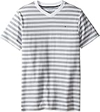 Tommy Hilfiger Big Boys Felix Vneck Tee, White, Large (16/18)
