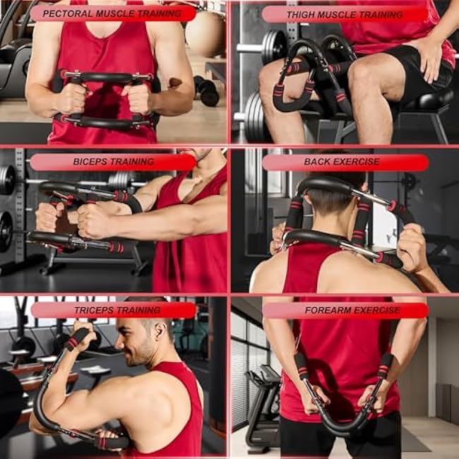 Twister Arm Trainer Kit for Men (66-77-88-99-110Lbs), Adjustable Grip & Chest Strength Training Equipment, Chest Exerciser for Women, Upper Body Workout, Biceps, Tricep, Forearm