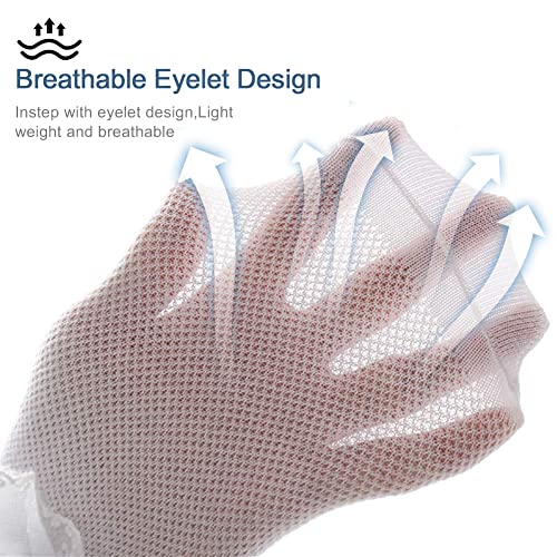 Looching 4 Pairs Toddler Baby Girls Lace Princess Socks Cotton Ruffled Solid Ankle Socks2